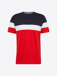 T-Shirt 'BAILEY' navy / rot / wei