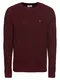 FARAH VINTAGE Pullover GARWAY - 9GG HALF CARDIGAN RAGLAN weinrot