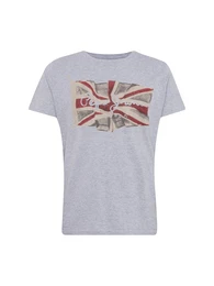 T-Shirt ''''Flag'''' blau / grau / rot