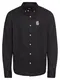 Iriedaily Hemd Bye Bye Point Shirt schwarz / weiß