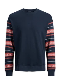 JACK & JONES Print Sweatshirt navy