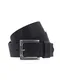 TOM TAILOR Gürtel Vintage leather belt with embossing 4.0cm schwarz