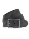 TOM TAILOR Gürtel ''''Leather belt with wavy, crumpled surface'''' 4.0cm schwarz