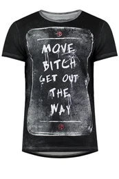 trueprodigy T-Shirt grau / feuerrot / schwarz / weiß
