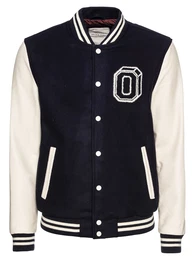 JACK & JONES Jacke JORCHRIS BASEBALL navy / weiß