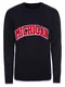 NEW LOOK Strickpullover ''''MICHIGAN'''' navy / rot
