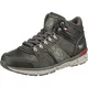 MUSTANG Schnürstiefelette graphit / grau / dunkelrot
