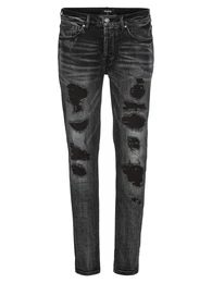 Jeans ''''Morten 9903 repaired'''' black denim