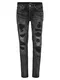 Tigha Jeans ''''Morten 9903 repaired'''' black denim