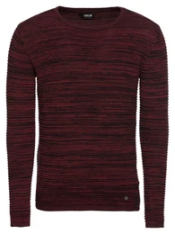 !Solid Pullover ''''Struan'''' weinrot