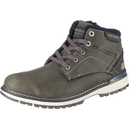 Schnürstiefelette weiß / navy / dunkelgrau