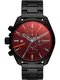 DIESEL Uhr rot / schwarz