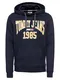 Tommy Jeans Hoodie ''''TJM ESSENTIAL GRAPHIC HOODIE B'''' dunkelblau / goldgelb