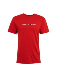Tommy Jeans T-Shirt TJM SMALL TEXT TEE rot