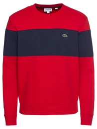 LACOSTE Sweatshirt navy / feuerrot