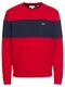 LACOSTE Sweatshirt navy / feuerrot