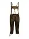 Wiesnkönig Lederhose ''''Tegernsee Kniebund'''' braun