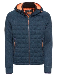 Superdry Jacke STORM QUILTED ZIPHOOD marine