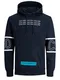 JACK & JONES Sweatshirt nachtblau / neonblau / weiß