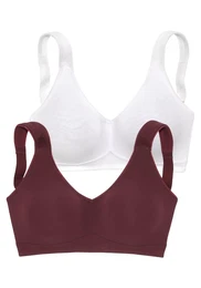 Podprsenka bordó / bílá