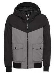 Jacke grau / schwarz