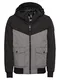 TOM TAILOR DENIM Jacke grau / schwarz