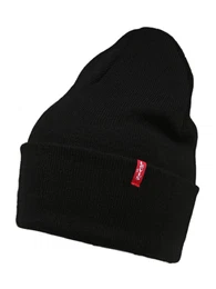 LEVI'S Beanie 'Slouchy' schwarz