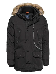 Parka beige / schwarz