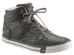 MUSTANG Sneaker Herren Schnürstiefelette High Top dunkelgrau