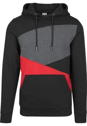 Sweatshirt grau / rot / schwarz