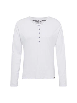 Key Largo Longsleeve Henleyshirt Ginger (MLS00038) weiß (MLS00038)