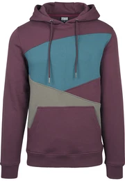 Sweatshirt ''''Zig Zag'''' oliv / petrol / weinrot