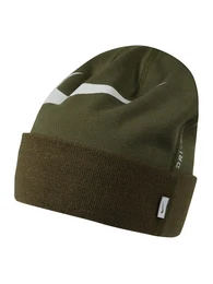 NIKE Strickmütze khaki / weiß
