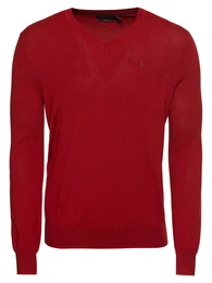 POLO RALPH LAUREN Pullover ''''LS SF VN PP-LONG SLEEVE-SWEATER'''' rot