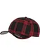 Flexfit Cap ''''Tartan Plaid'''' rot / schwarz / bordeaux