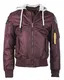 TOP GUN Bomberjacke burgunder / weiß