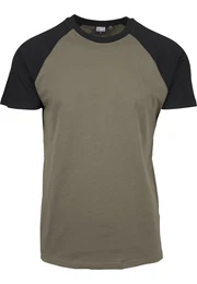 T-Shirt oliv / schwarz