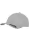 Flexfit Cap graumeliert / schwarz / rot
