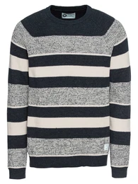 JACK & JONES Pullover JCOHUDSON KNIT CREW NECK dunkelblau