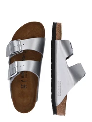 BIRKENSTOCK Pantolette 'Arizona' silber