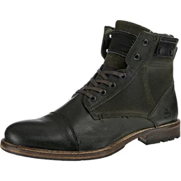Schnürstiefeletten dunkelgrün