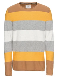EDC BY ESPRIT Pullover stitch mix cnk gelb / mischfarben
