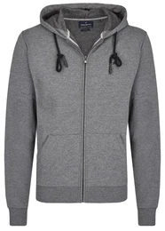 DANIEL HECHTER Sweatjacke graumeliert