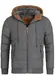 INDICODE JEANS Bomberjacke ''''Adeline'''' cognac / dunkelgrau