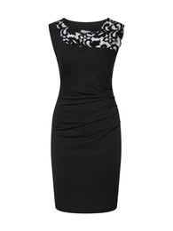 Pouzdrové šaty 'KA India' černá