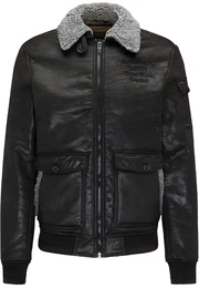 Herrenjacke grau / schwarz