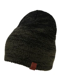 Bickley + Mitchell Beanie mit Labelpatch grün / schwarz