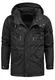 INDICODE JEANS Winterjacke ''''Elmhurts'''' schwarz