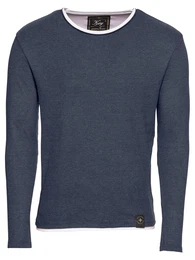 Pullover 'Sarasota' taubenblau / wei