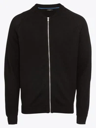 JACK & JONES Strickjacke JPRMELVIN KNIT BASEBALL CARDIGAN schwarz